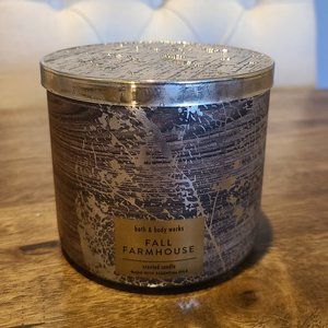 Bath & Body Works 3 wick candle Fall Farmhouse